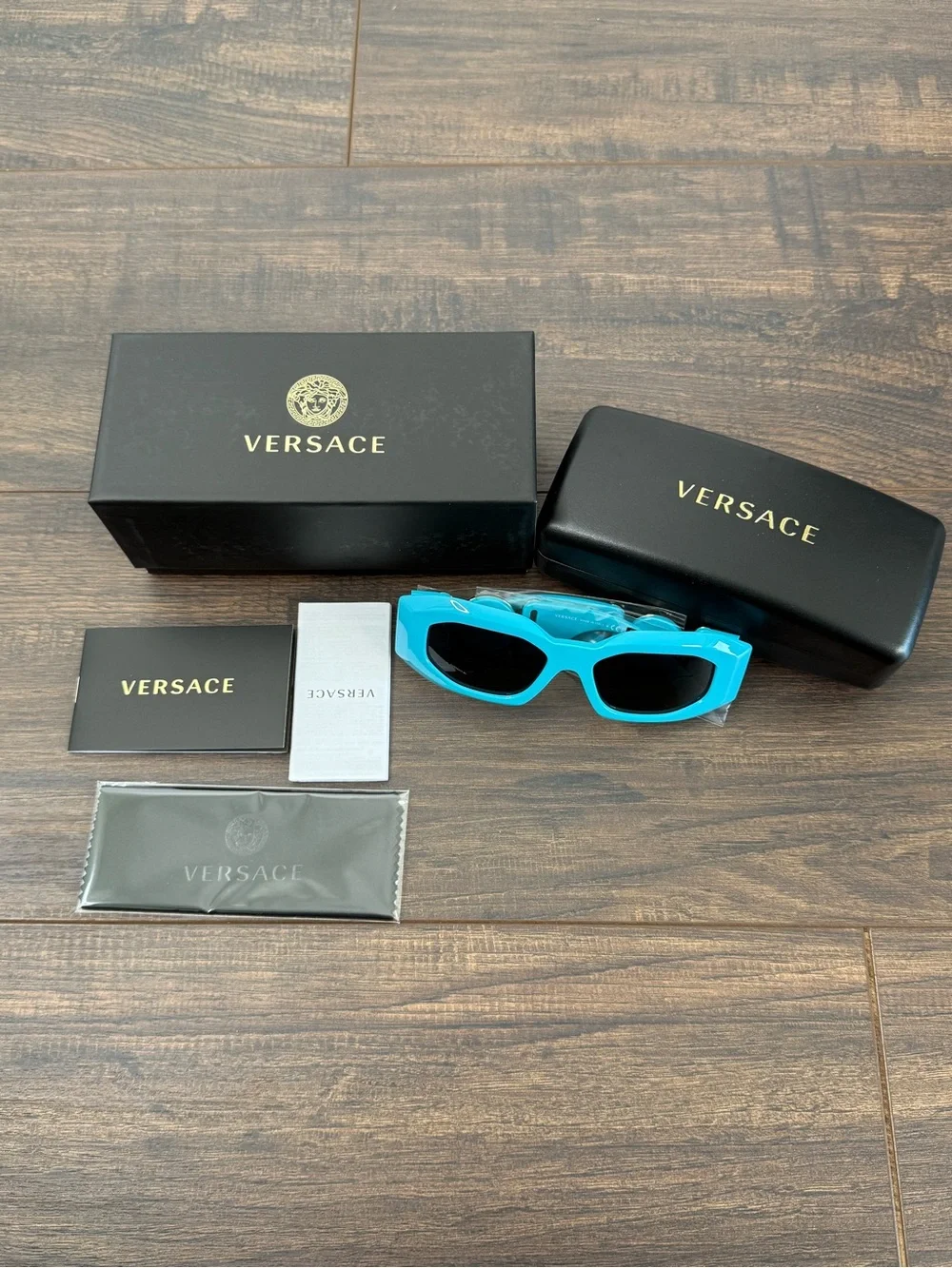 Versace 53mm Rectangular Sunglasses